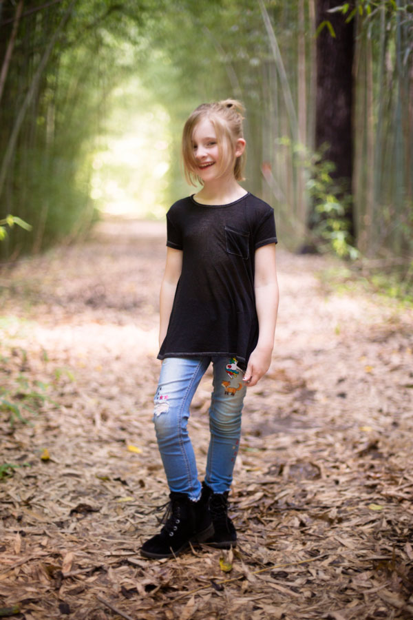 portrait of Milla at glendale shoals preserve bamboo forest